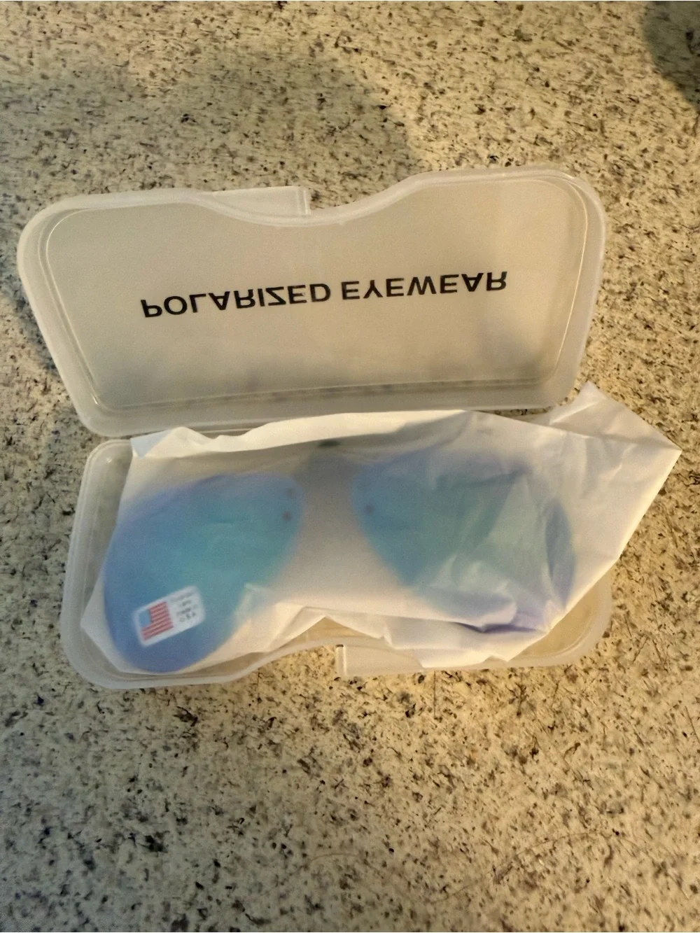 Polarized Clip-On Sunglass Lenses - Mirrored Blue Green